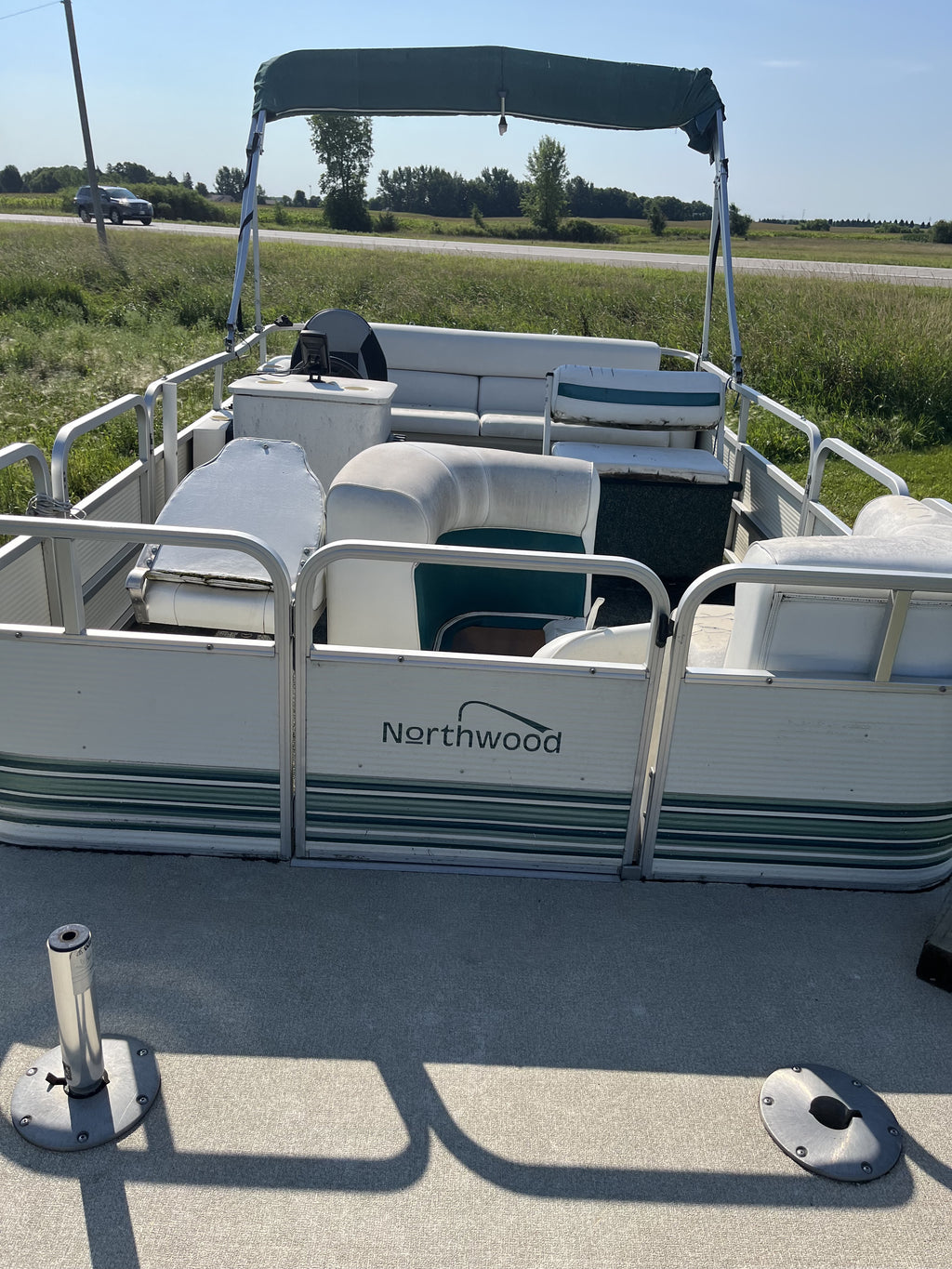 1996 Northwood 19' Pontoon Boat – 40 HP Evinrude Outboard & Trailer Included