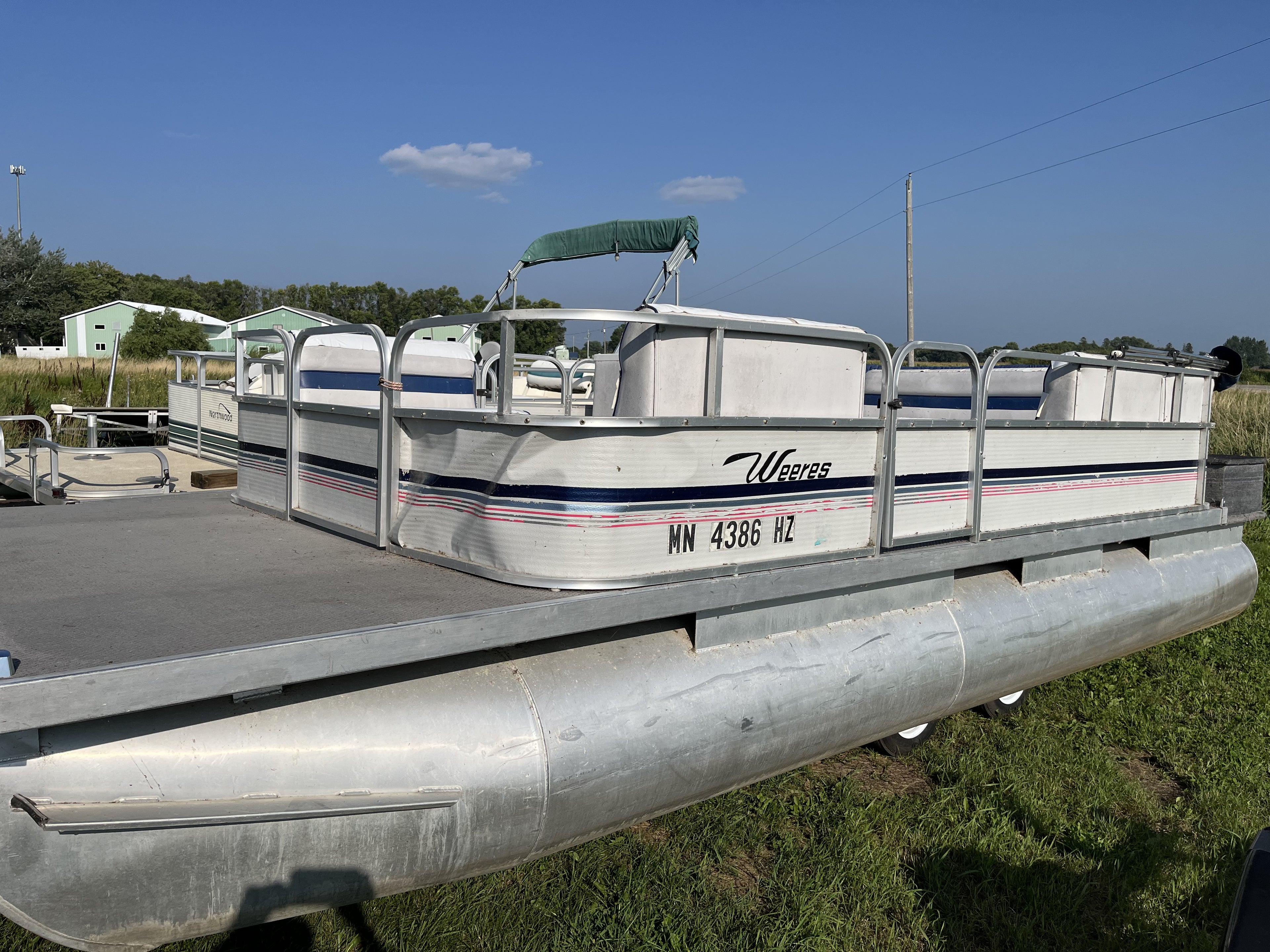 1996 Weeres 18' Pontoon Boat – 40 HP Mercury 2-Stroke Outboard (No Trailer)