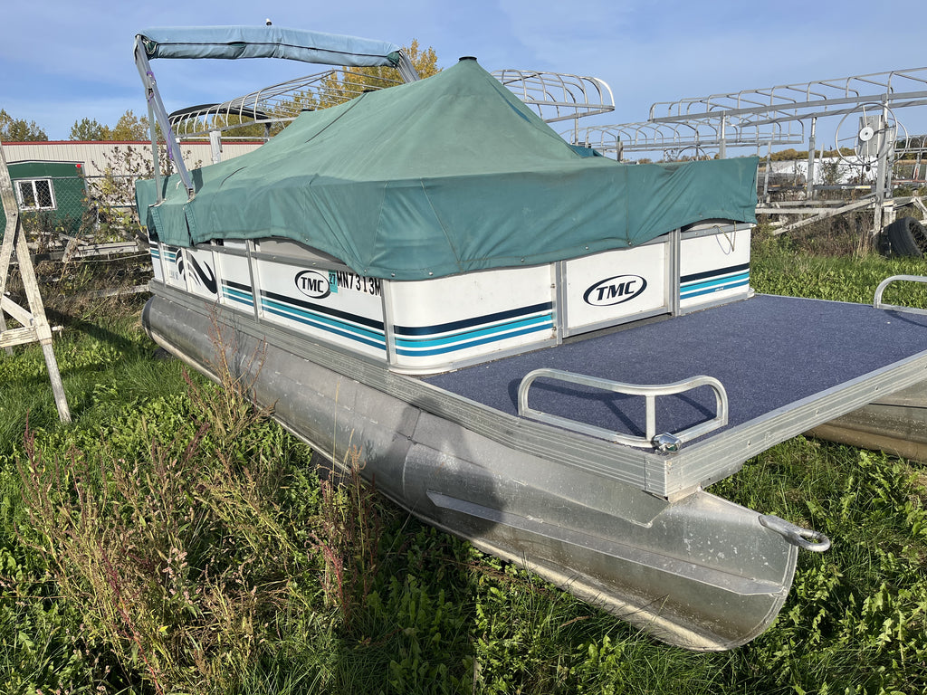 2001 TMC 22' Pontoon Boat (Cruise Layout), Scissor Trailer, $5,900