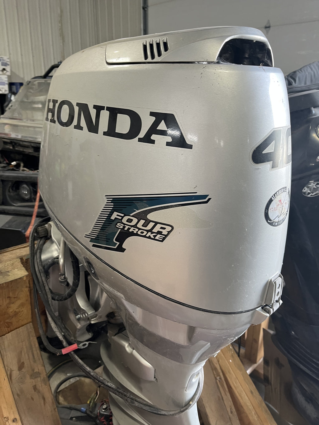 2003 Honda 40 HP 4-Stroke Outboard Motor (Remote Steer), $3,500