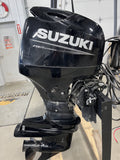 2022 Suzuki 60 HP 4-Stroke Outboard Motor (Tiller or Remote, 68 Hours), $5,900