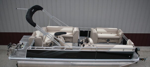 21 ft. Tahoe Sport CRB Tritoon, Mercury 150 HP 4-Stroke, Dual-Axle Trailer, $48,900