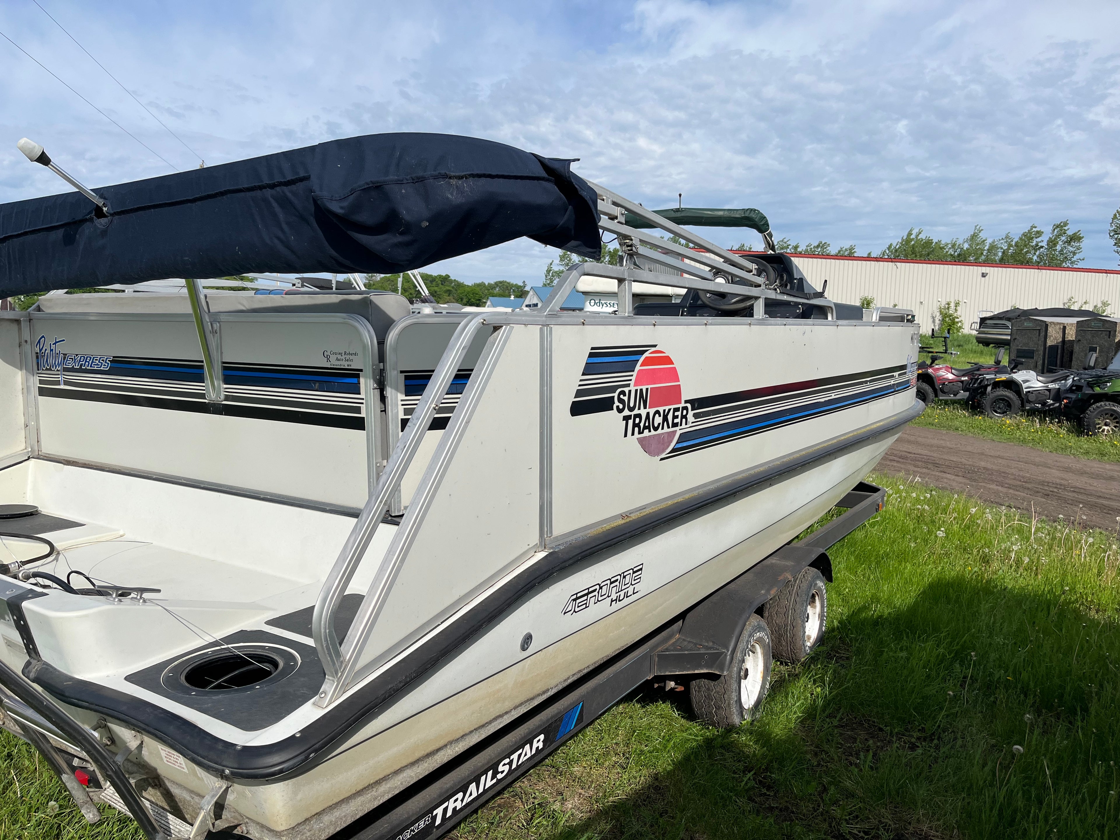 1992 Tracker 24' Deck Boat with 2005 Mercury 150 EFI – One Owner – Includes Bunk Trailer