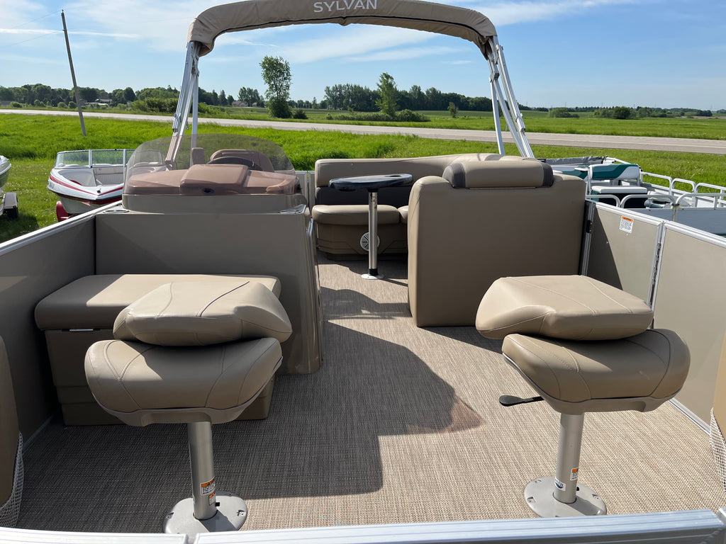 2025 Sylvan 19' Front Fish Pontoon with Yamaha 50HP – Dual Axle Bunk Trailer