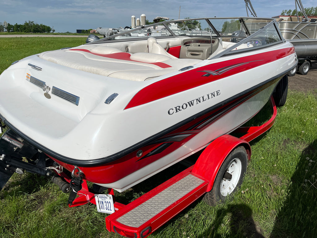 2008 Crownline 18' Runabout with 4.3L I/O – One Owner – Includes Bunk Trailer