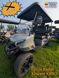 2026 Kandi Kruiser 4 PRO Electric Golf Cart – Battleship Grey – Tournament Featured Special ($500 OFF)