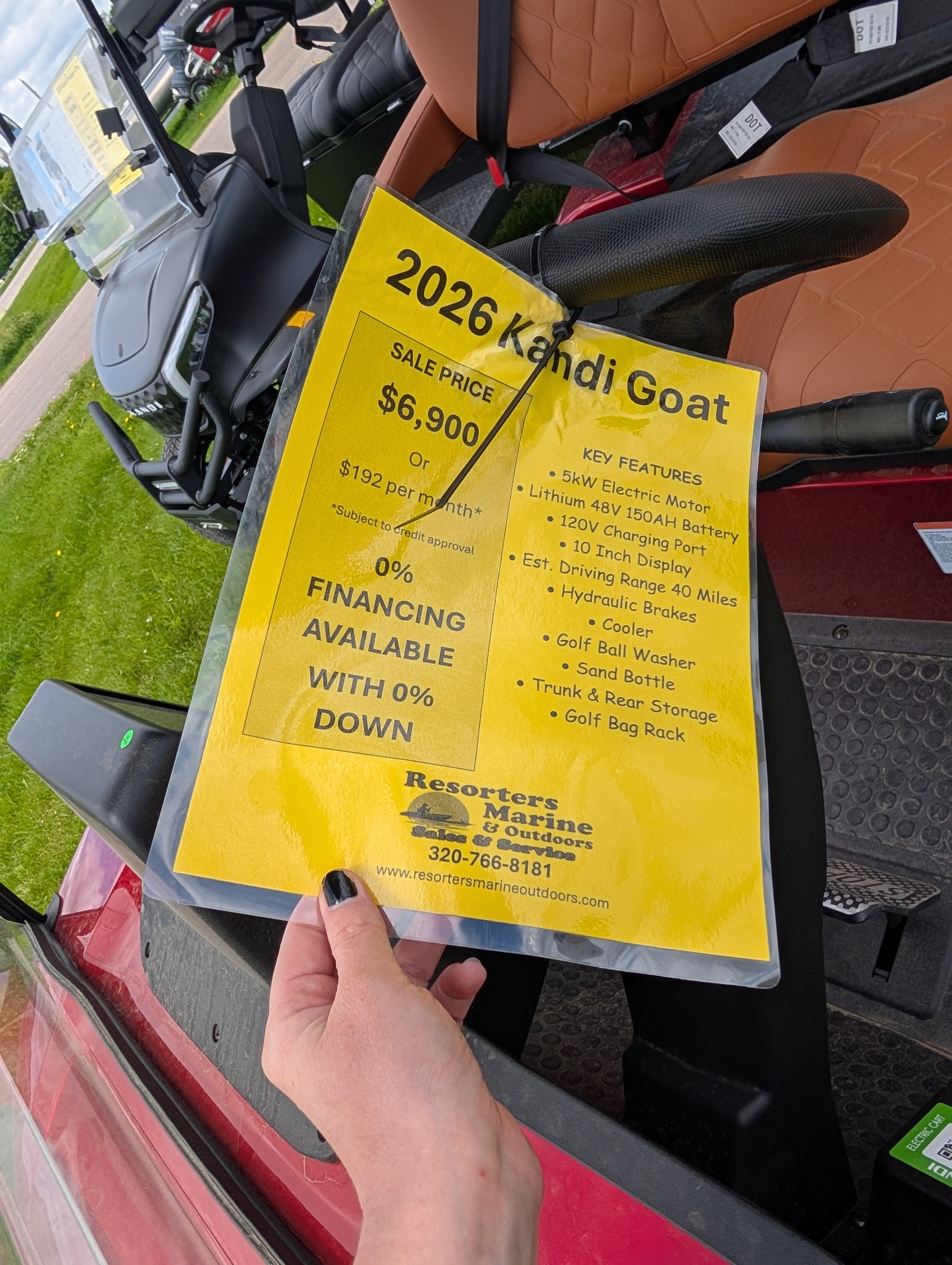 KANDI GOAT 2P GOLF CART | Resorters Marine & Outdoors