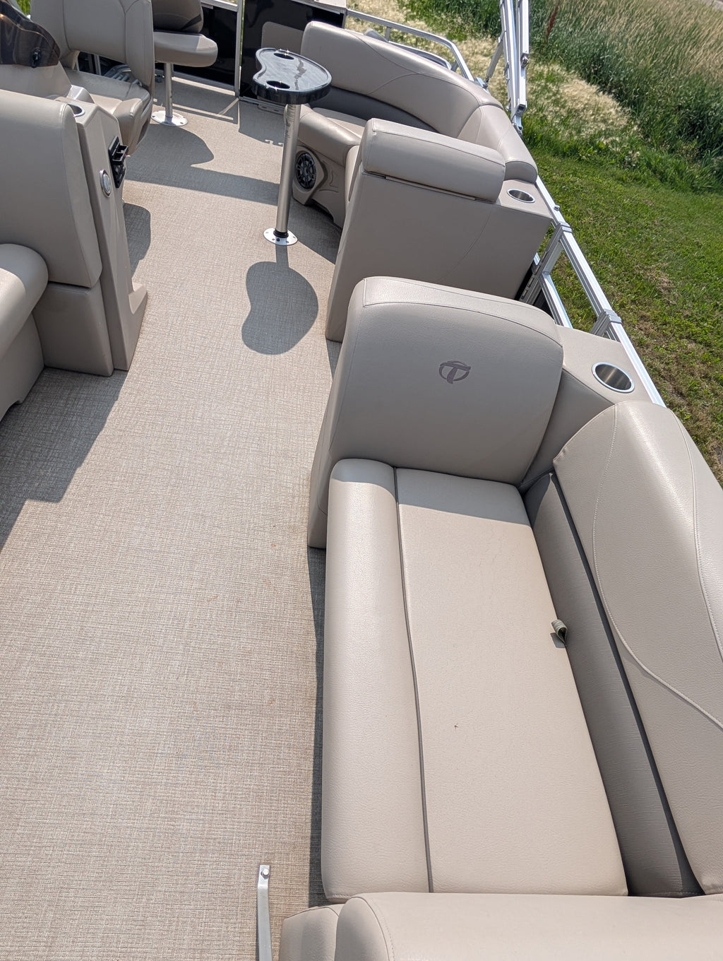 2022 Tahoe Sport Cruise SP 2080 RF Pontoon w/ 60HP Mercury Command Thrust 4-Stroke & Trophy Trailer