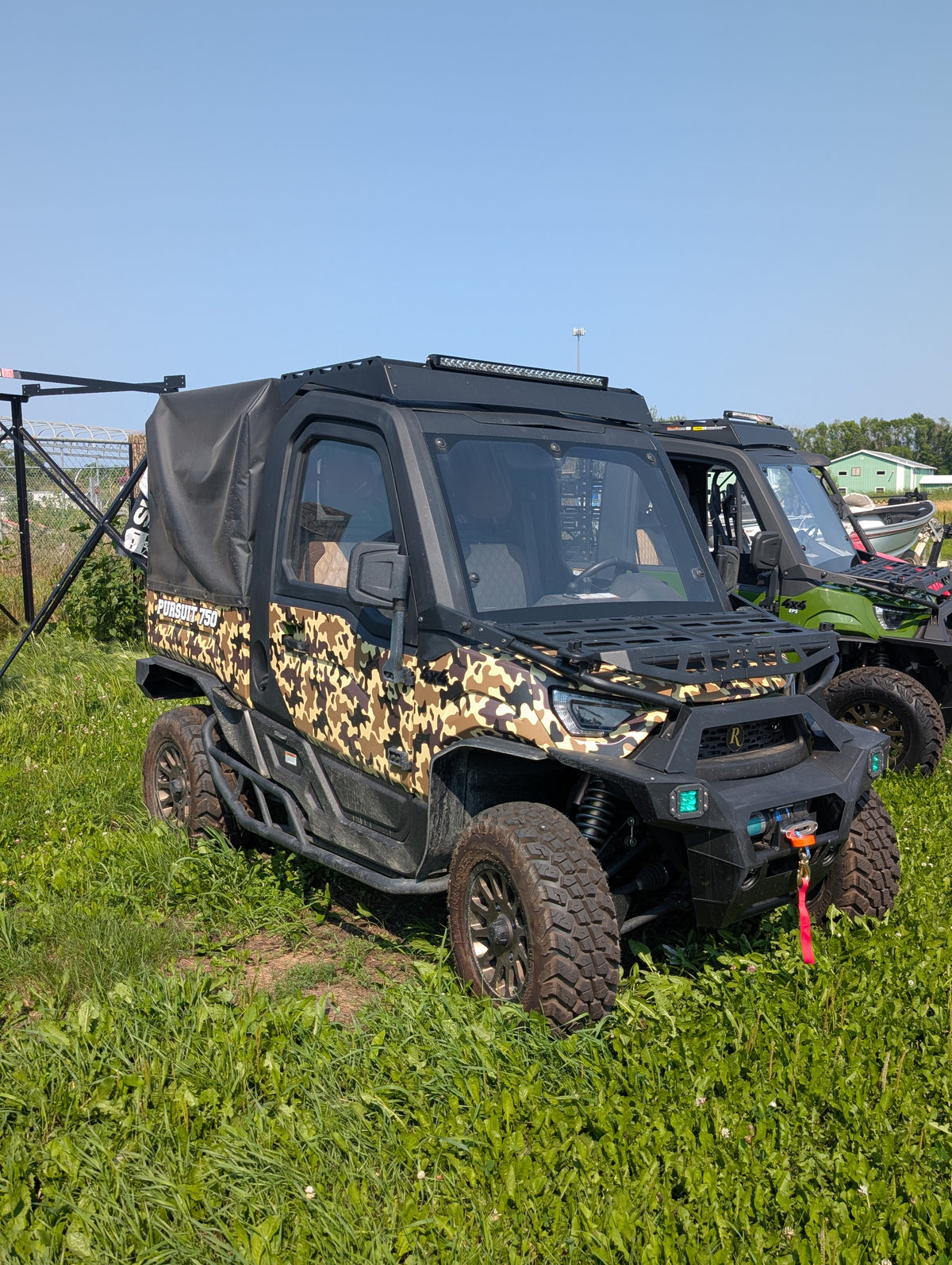 2025 Hisun Remington Pursuit 750 4x4 UTV – Full Enclosed Cab, Soft Bed Enclosure & Custom Diamond Seating – $15,900