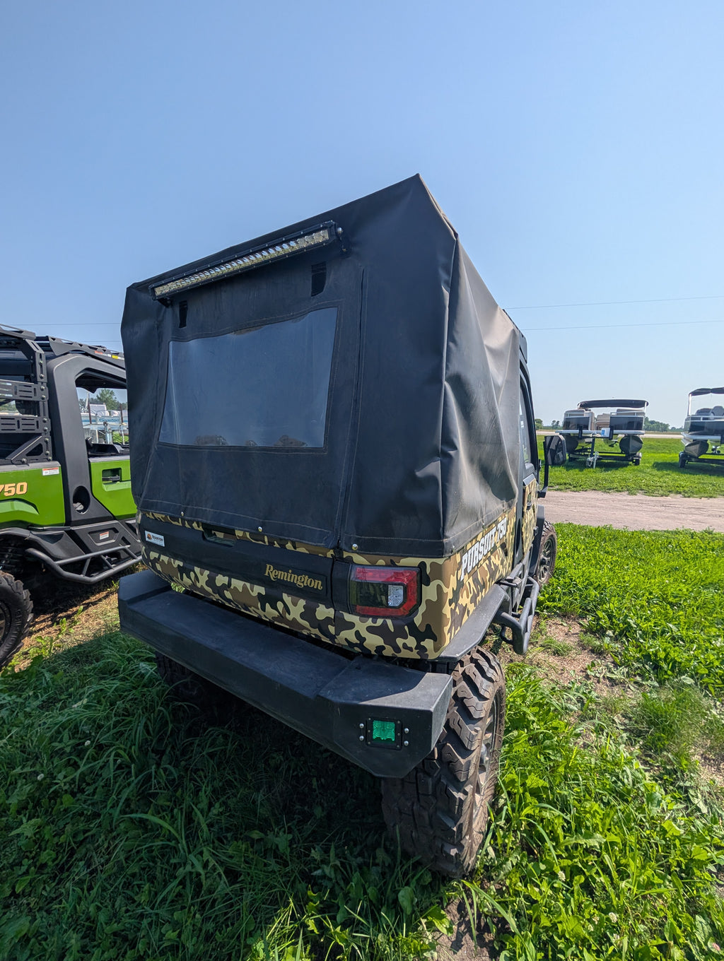 2025 Hisun Remington Pursuit 750 4x4 UTV – Full Enclosed Cab, Soft Bed Enclosure & Custom Diamond Seating – $15,900