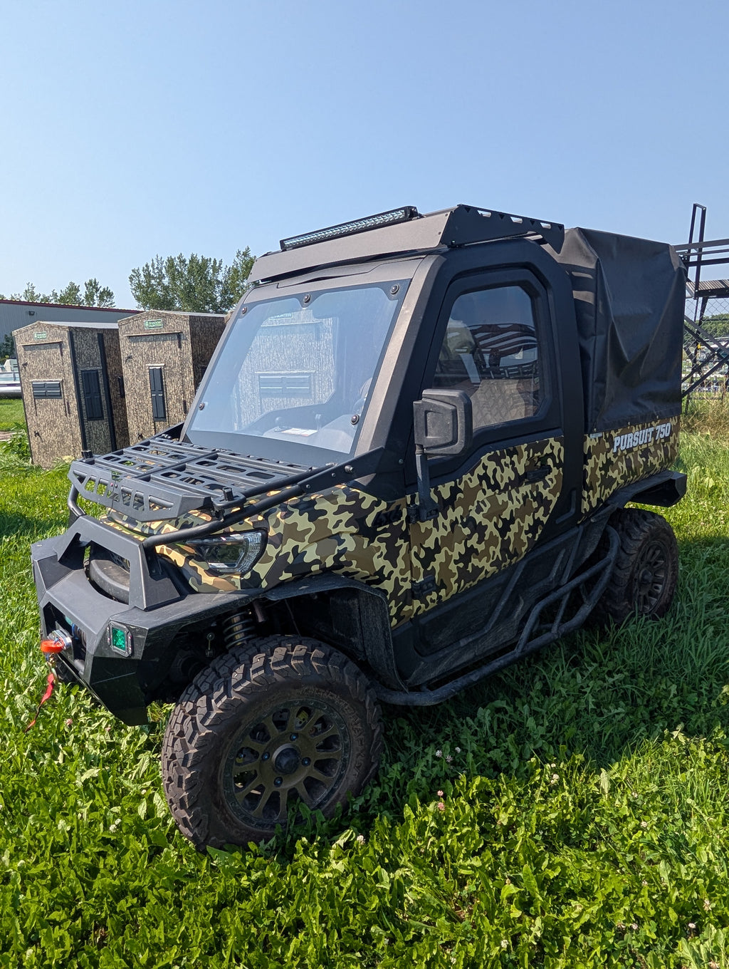2025 Hisun Remington Pursuit 750 4x4 UTV – Full Enclosed Cab, Soft Bed Enclosure & Custom Diamond Seating – $15,900