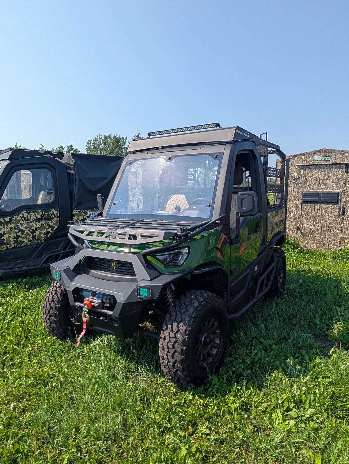 2025 Hisun Remington 750 4x4 UTV – Tactical Green, Full Cab Enclosure, Free Plow Included