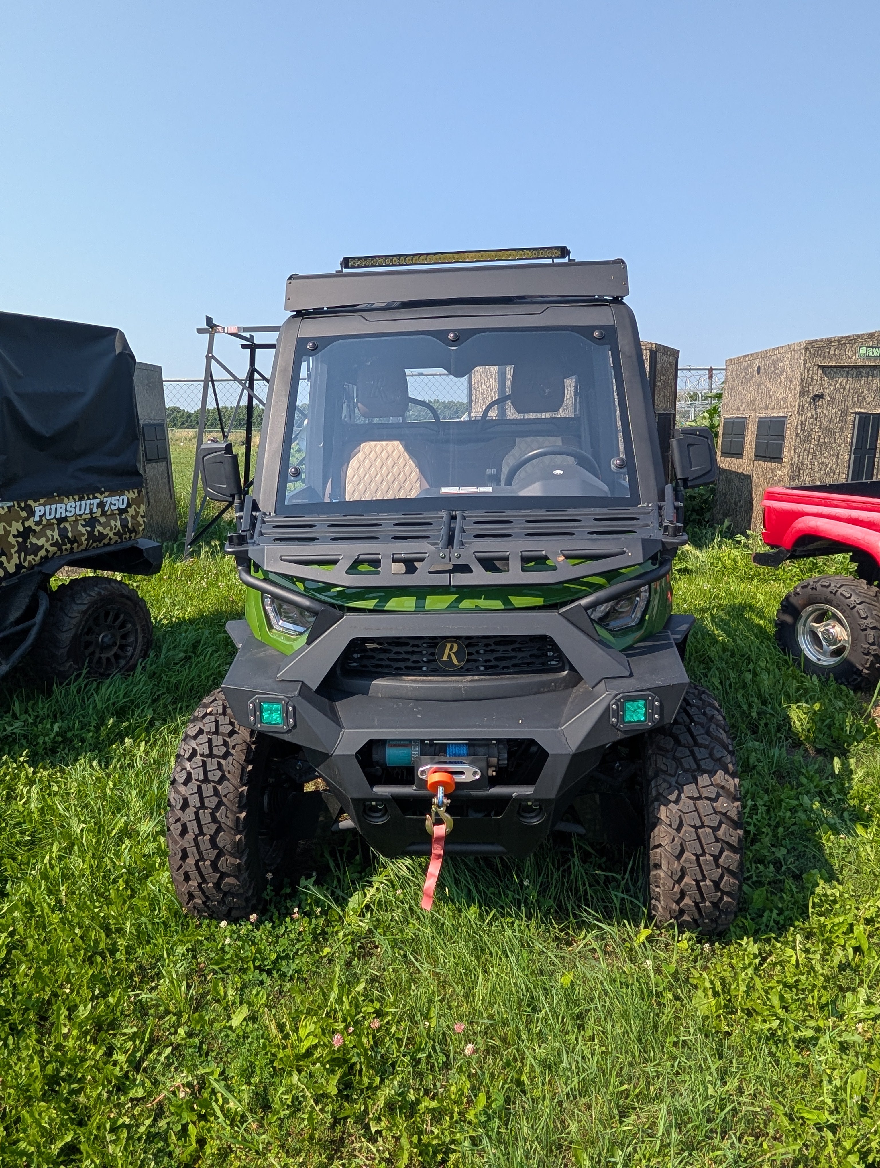 2025 Hisun Remington 750 4x4 UTV – Tactical Green, Full Cab Enclosure, Free Plow Included