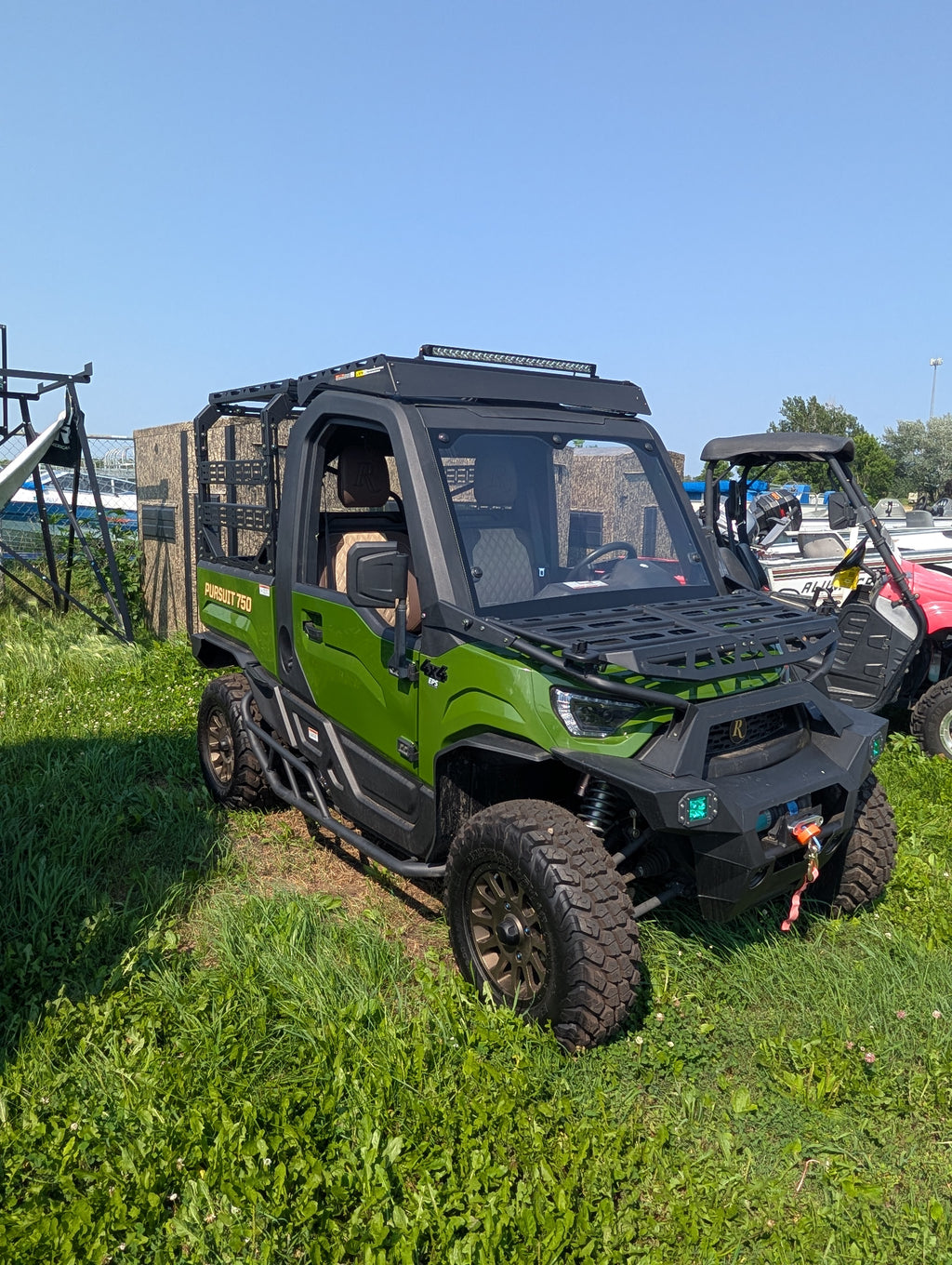 2025 Hisun Remington 750 4x4 UTV – Tactical Green, Full Cab Enclosure, Free Plow Included