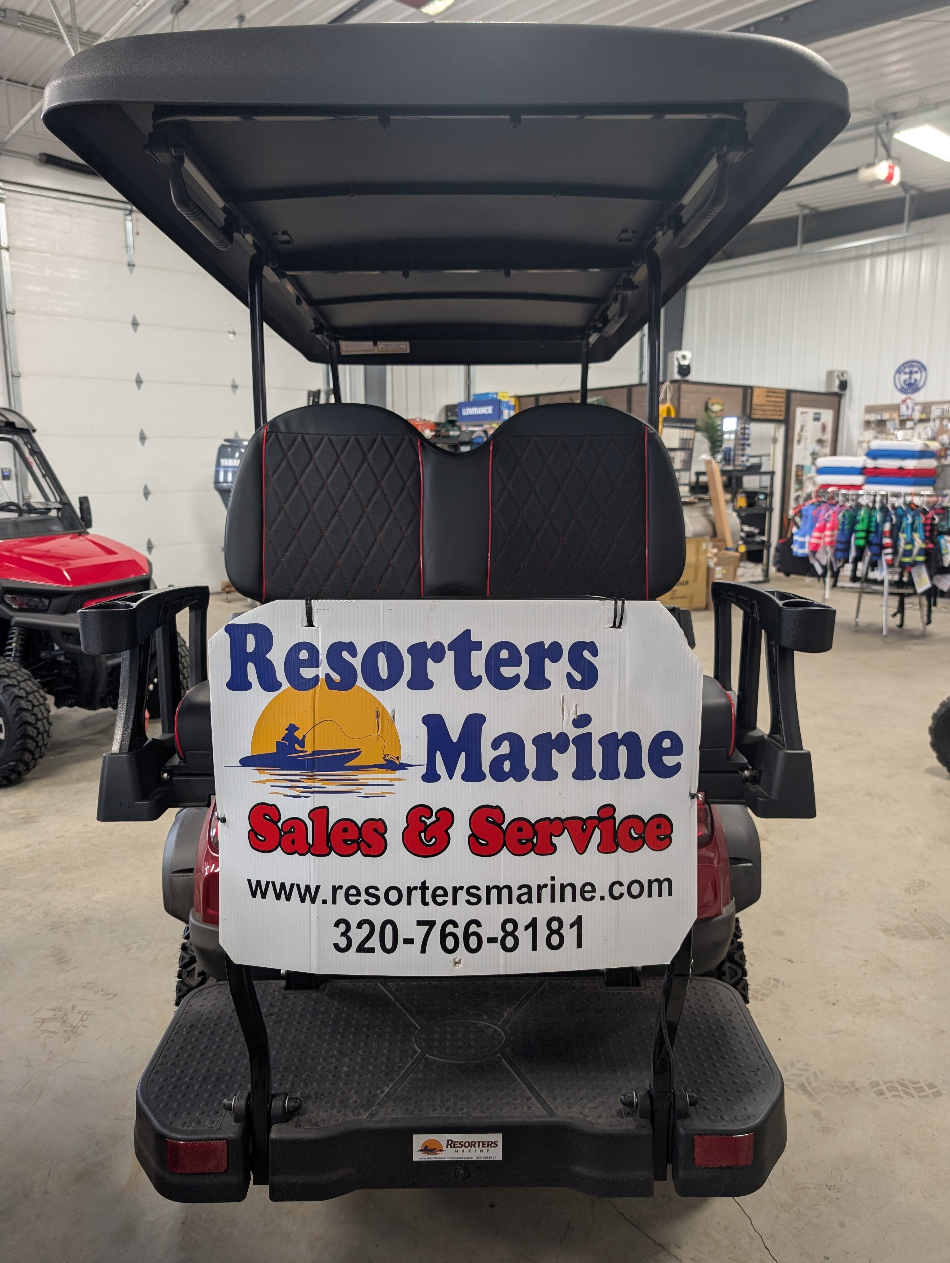 2026 Kandi Element 4 PRO Electric Golf Cart – Crimson Red – Tournament Featured Special ($500 OFF)