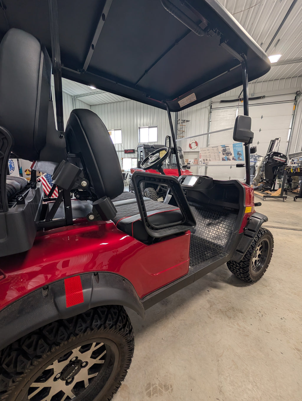2026 Kandi Element 4 PRO Electric Golf Cart – Crimson Red – Tournament Featured Special ($500 OFF)