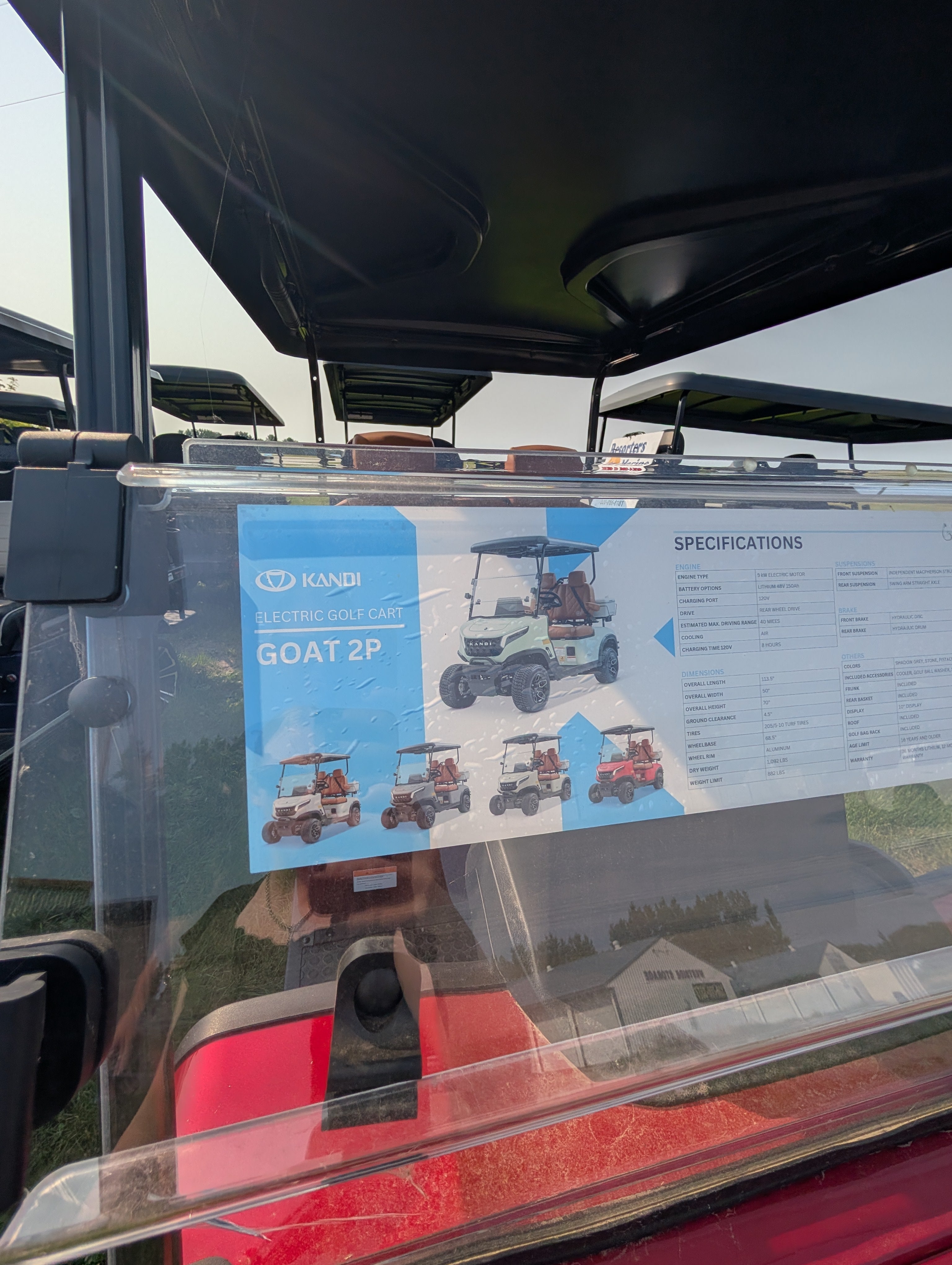 2026 Kandi Goat 2P Electric Golf Cart – Tournament Featured Special ($500 OFF)