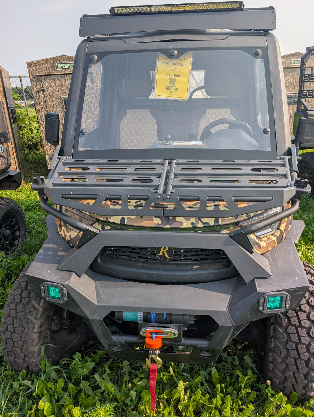 2025 Hisun Remington Pursuit 750 4x4 UTV – Timber Camo, Enclosed Cab, Soft Bed Topper & 3,500 lb Winch – $15,900