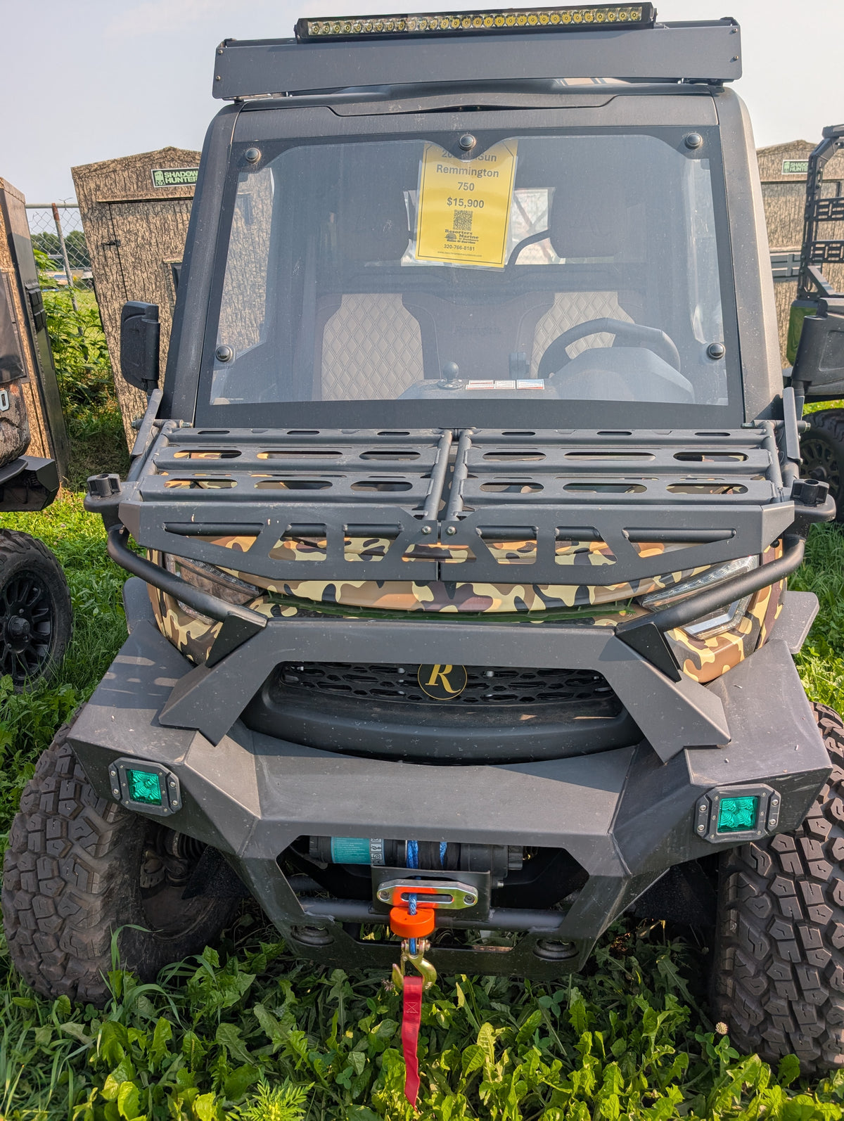 2025 Hisun Remington Pursuit 750 4x4 UTV – Timber Camo, Enclosed Cab, Soft Bed Topper & 3,500 lb Winch – $15,900