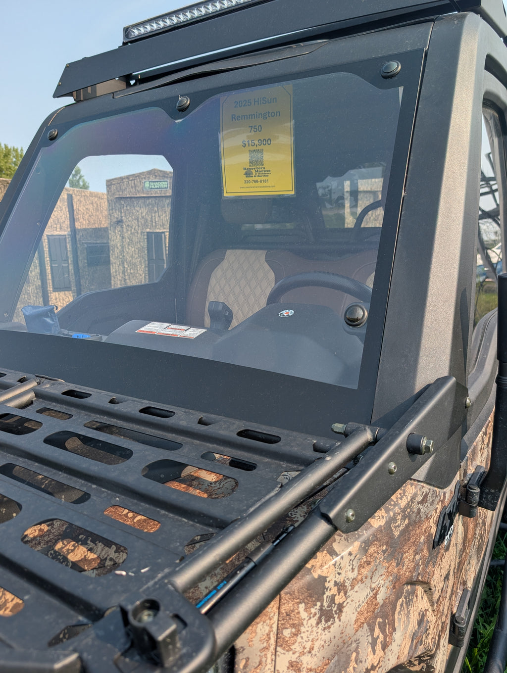 2025 Hisun Remington Pursuit 750 4x4 UTV – Timber Camo, Enclosed Cab, Soft Bed Topper & 3,500 lb Winch – $15,900