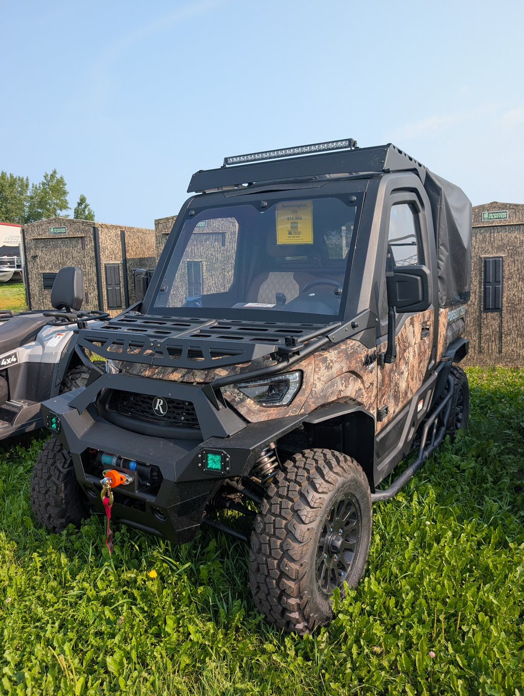 2025 Hisun Remington Pursuit 750 4x4 UTV – Timber Camo, Enclosed Cab, Soft Bed Topper & 3,500 lb Winch – $15,900