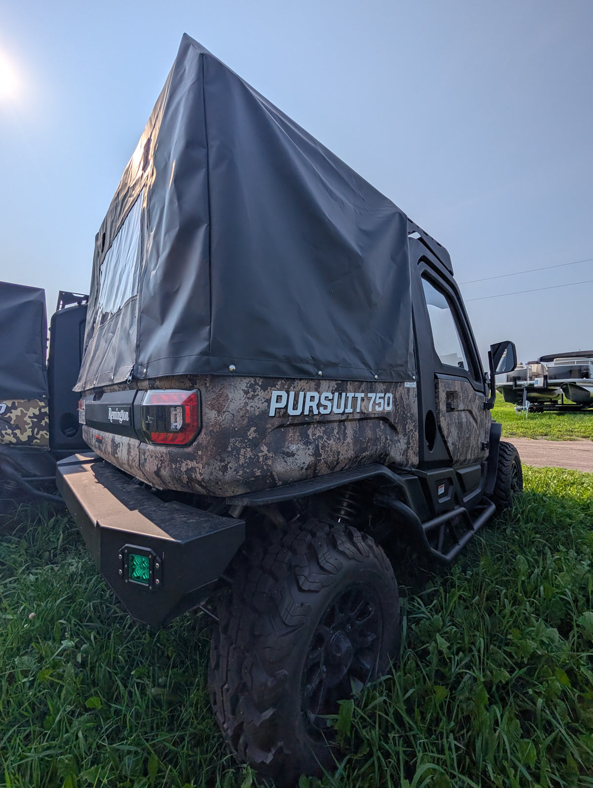 2025 Hisun Remington Pursuit 750 4x4 UTV – Timber Camo, Enclosed Cab, Soft Bed Topper & 3,500 lb Winch – $15,900