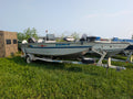 1995 Tracker Pro Deep 16 Deep-V Fishing Boat w/ 60HP Mercury 2-Stroke & Karavan Roller Trailer