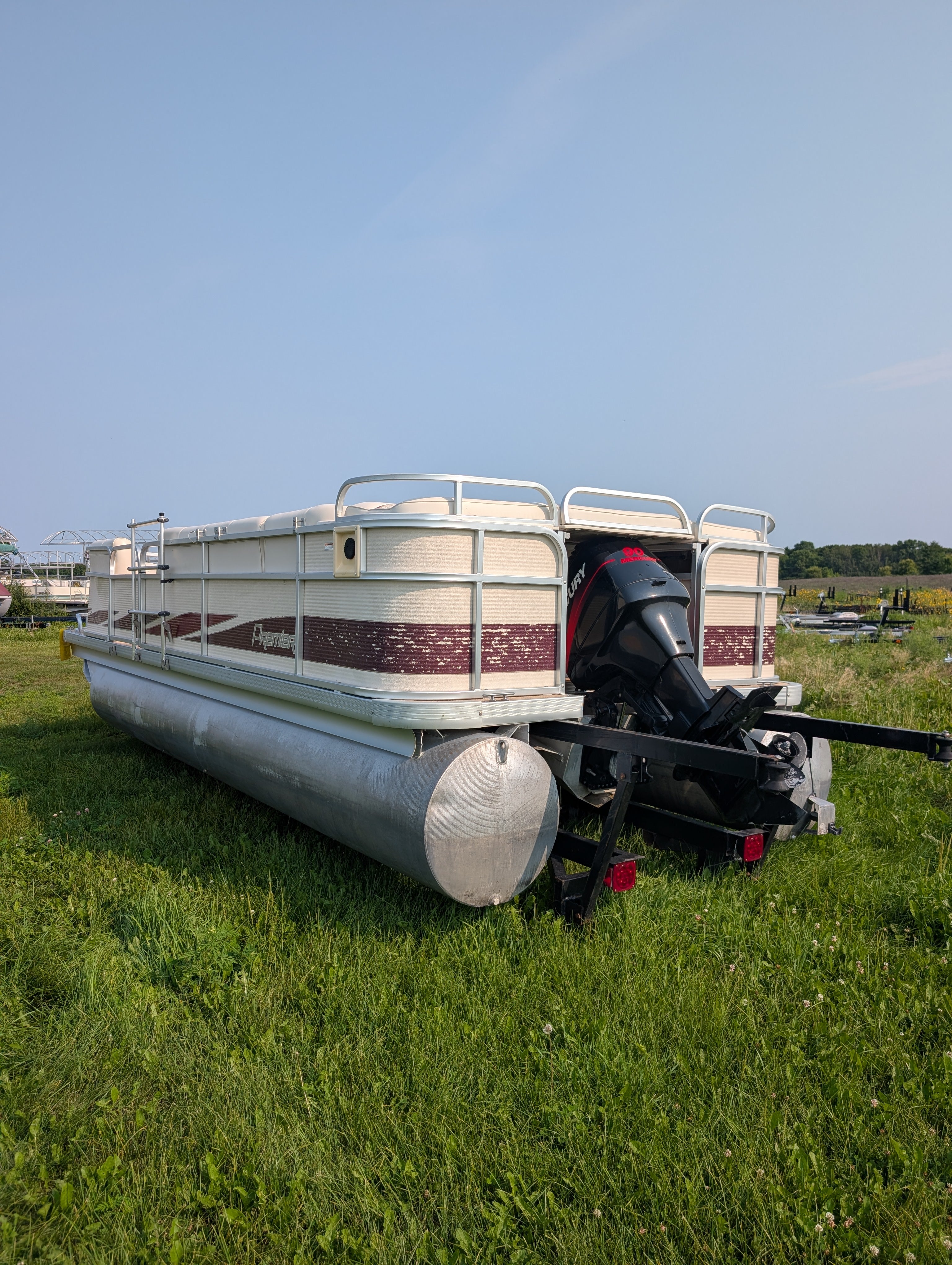 1997 Premier 20' SunSation Pontoon w/ 1997 Mercury 90HP 2-Stroke Outboard (One Owner!)