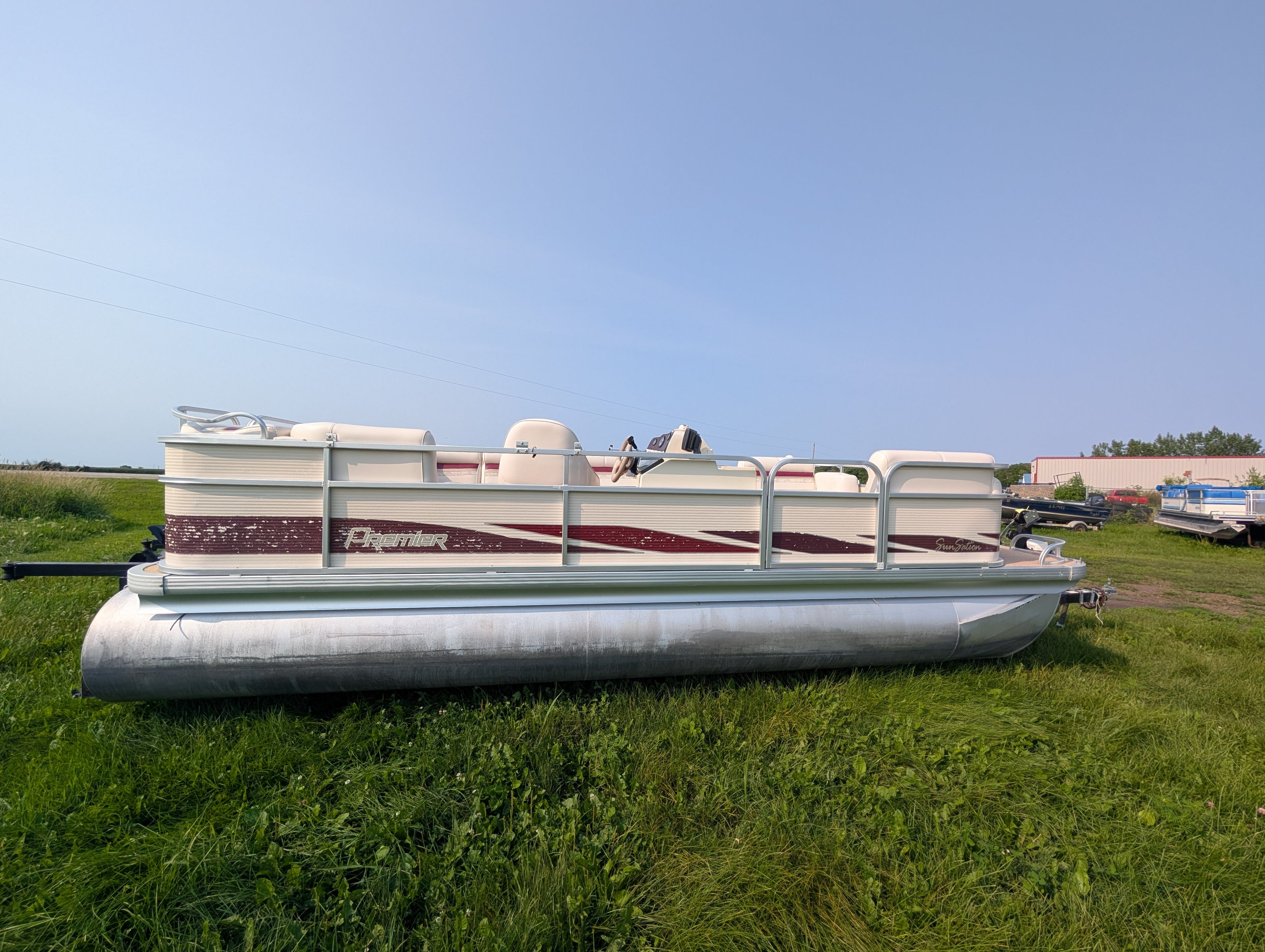 1997 Premier 20' SunSation Pontoon w/ 1997 Mercury 90HP 2-Stroke Outboard (One Owner!)