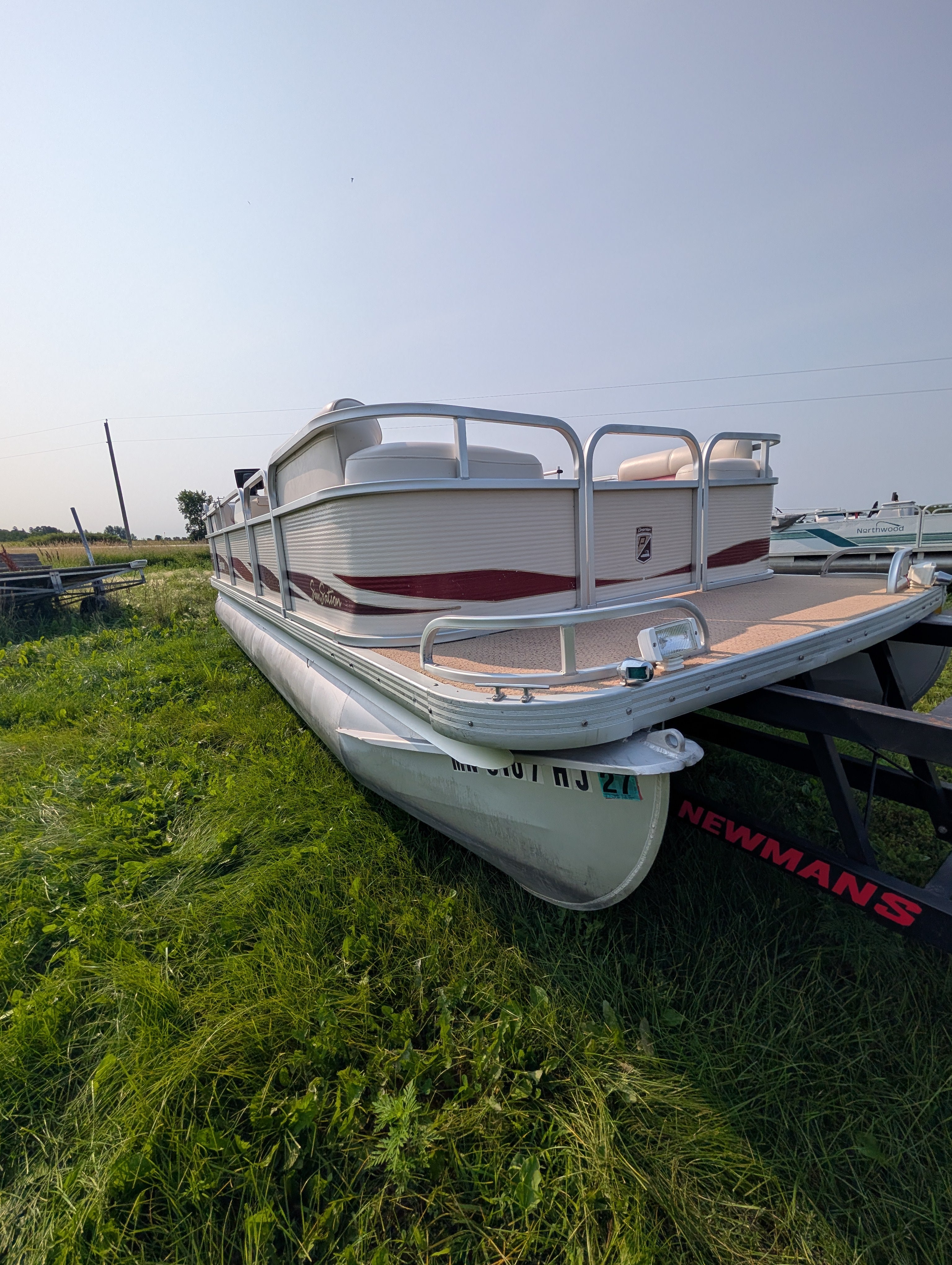 1997 Premier 20' SunSation Pontoon w/ 1997 Mercury 90HP 2-Stroke Outboard (One Owner!)