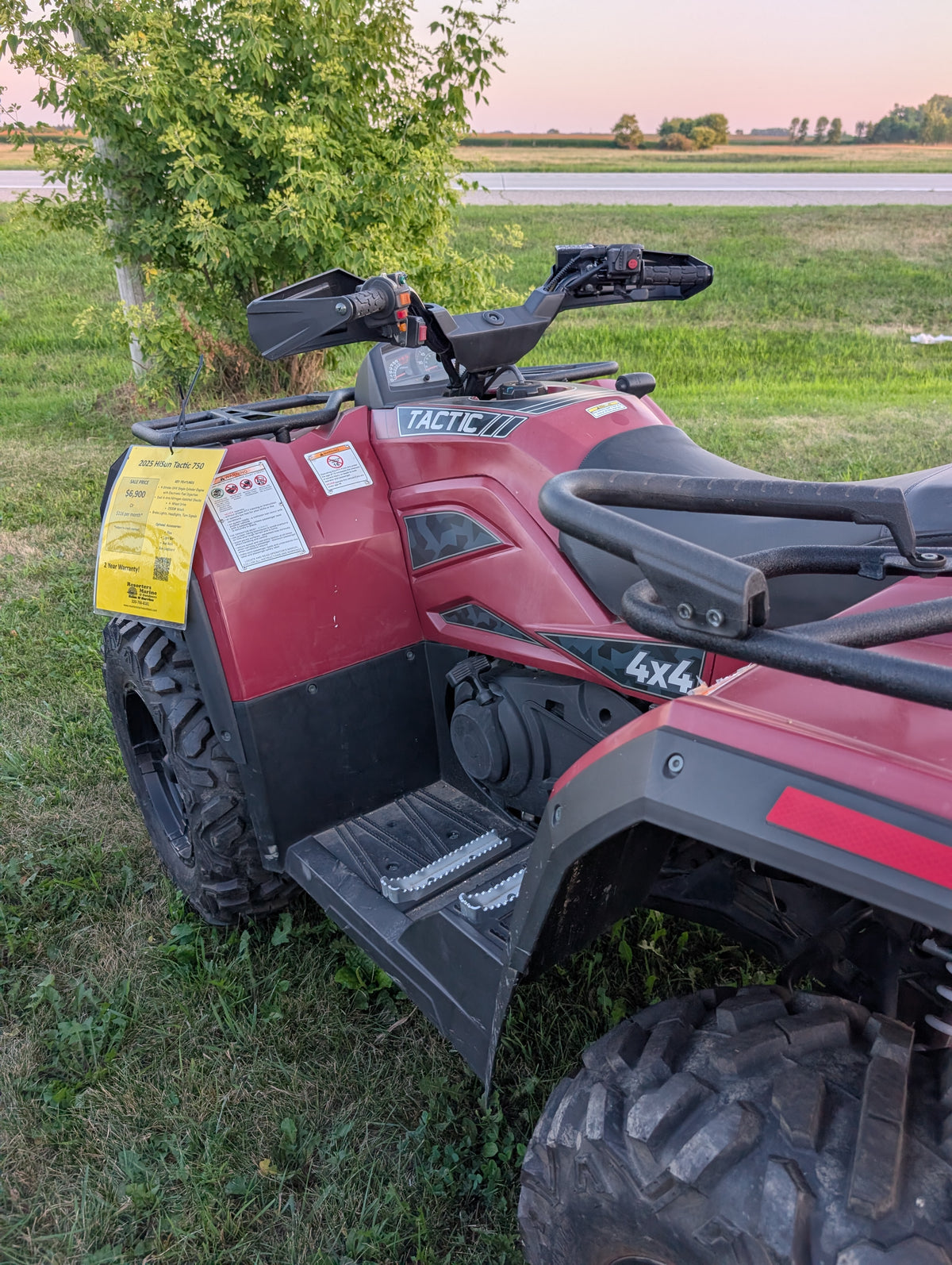 2025 Hisun Tactic 750 4x4 ATV – 750cc EFI, 2,500 lb Winch & Nitrogen Shocks