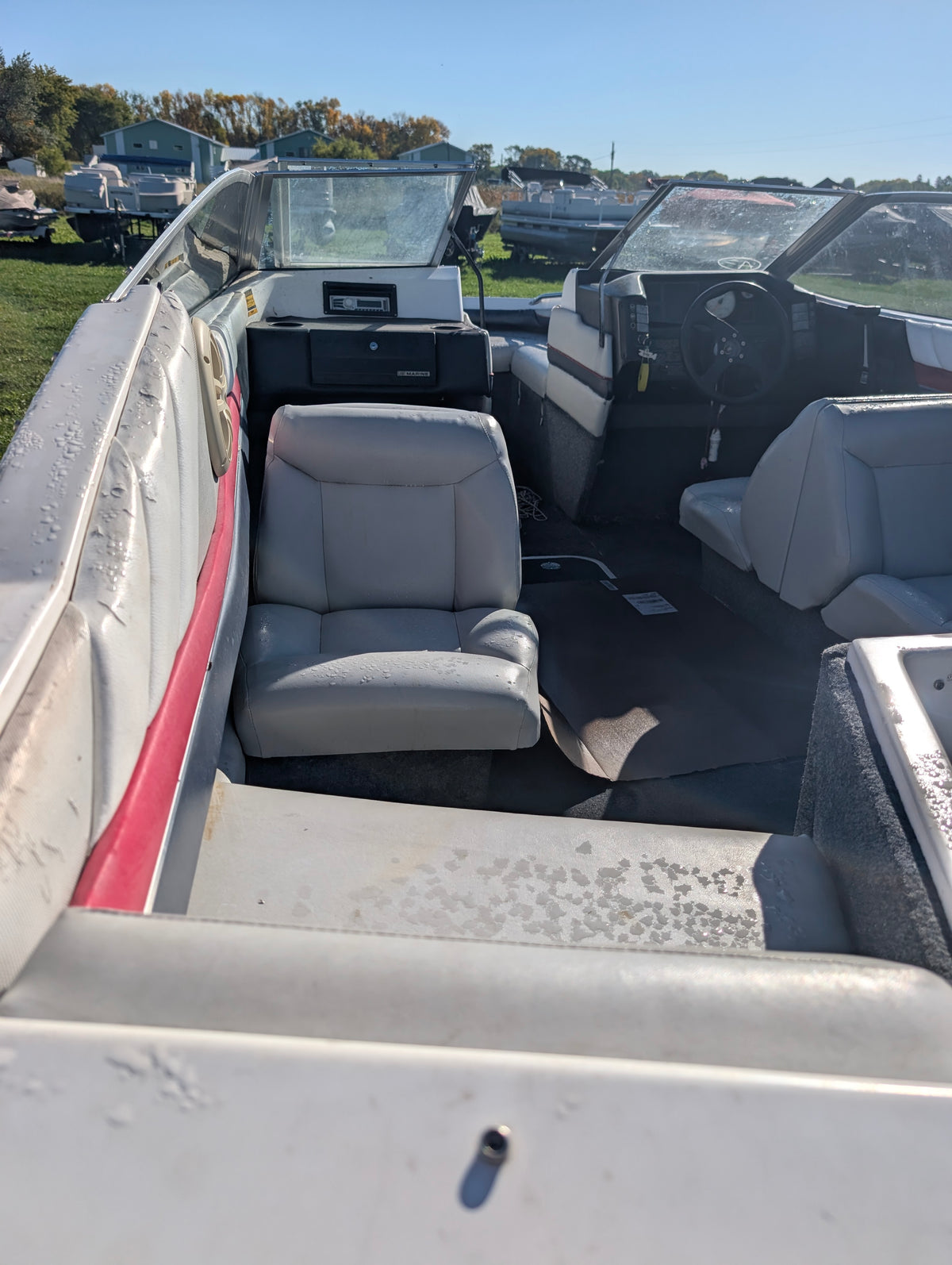 1990 Bayliner 1700 Capri Runabout with 90 HP Force 2-Stroke Engine and Trailer, $900