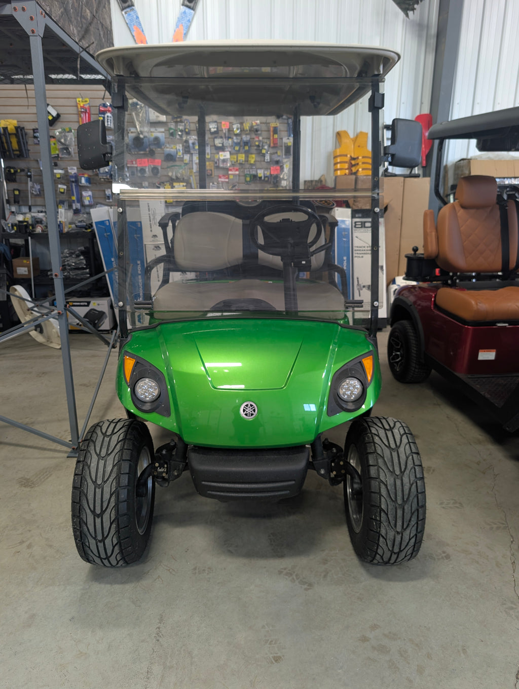 2013 Yamaha G29 Series 4-Stroke Gas Golf Cart, Street Legal with Lights and Seat Belts, $5,500