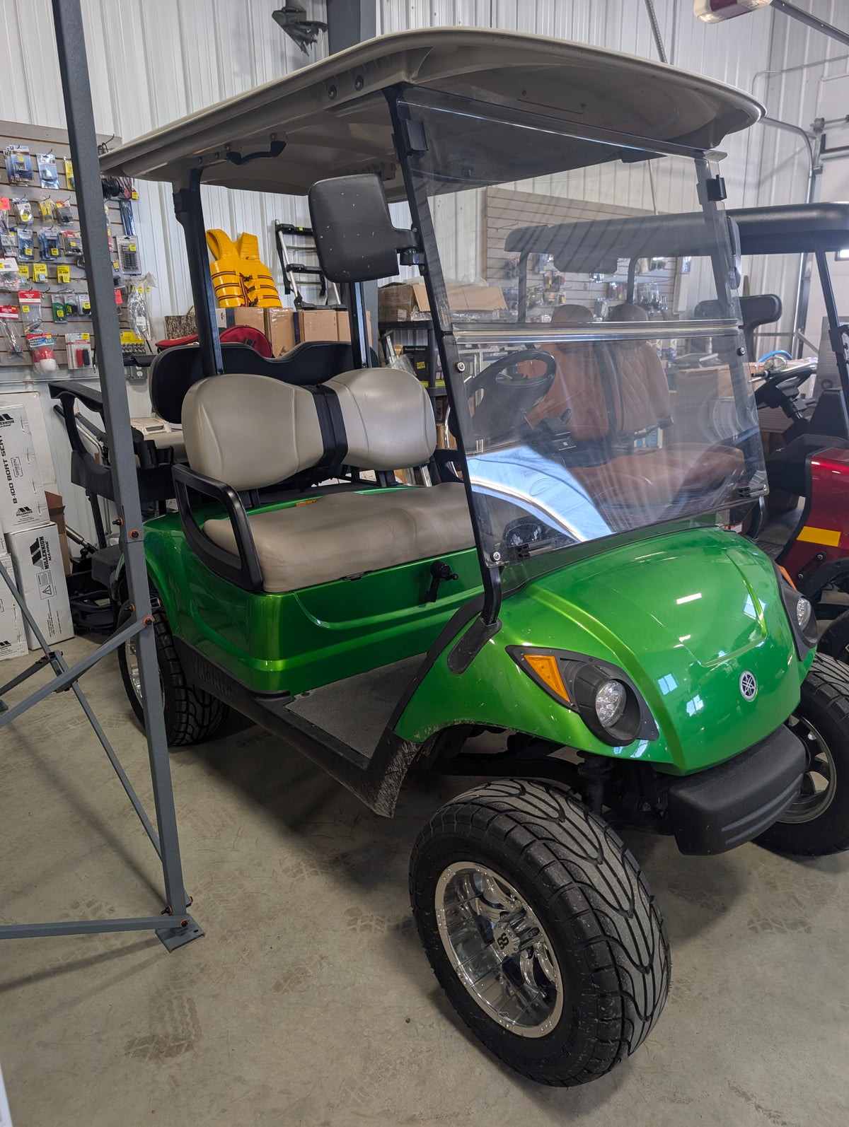 2013 Yamaha G29 Series 4-Stroke Gas Golf Cart, Street Legal with Lights and Seat Belts, $5,500