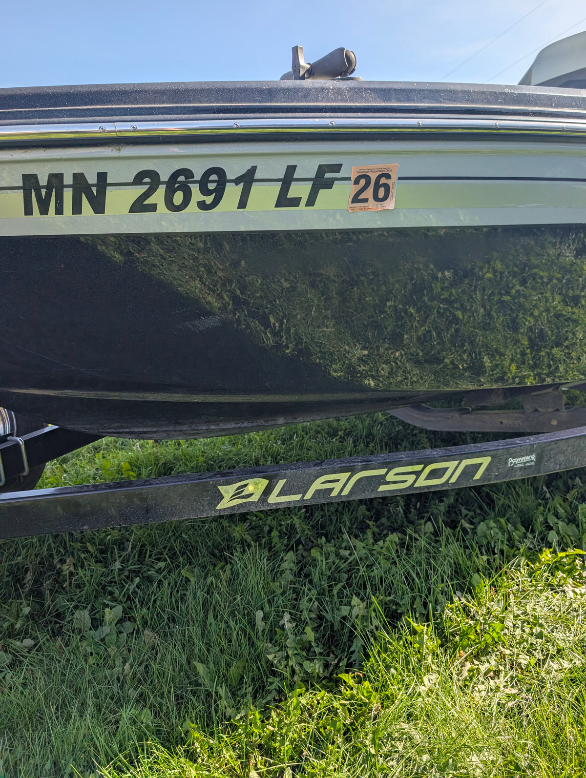 2015 Larson FX 1750 DC Dual Console Fishing Boat, Mercury 150 HP 4-Stroke, Humminbird Electronics, Trailer, $15,900