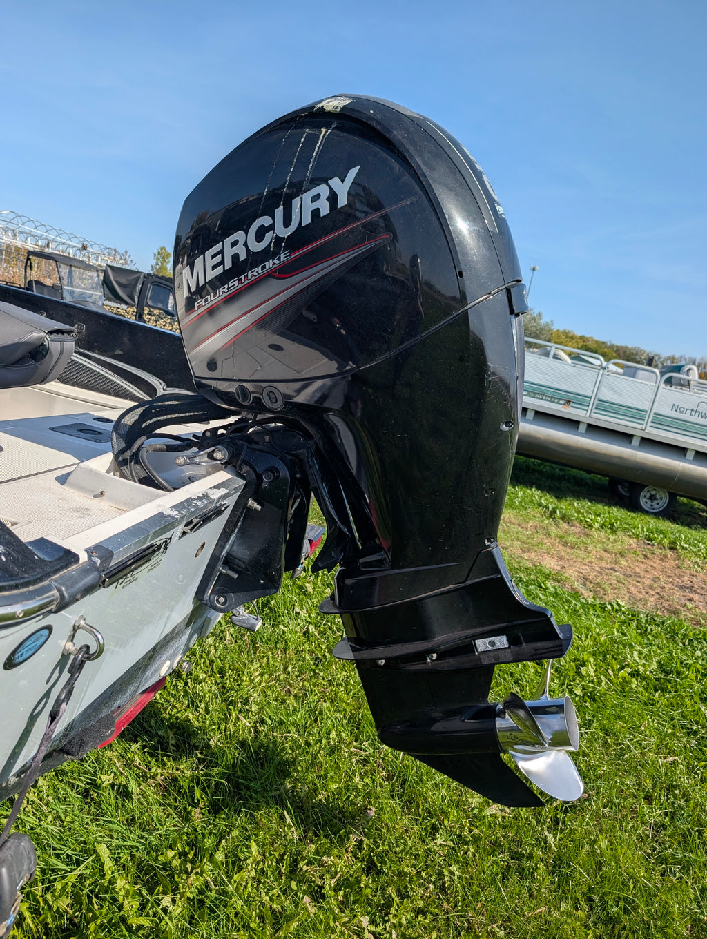 2015 Larson FX 1750 DC Dual Console Fishing Boat, Mercury 150 HP 4-Stroke, Humminbird Electronics, Trailer, $15,900