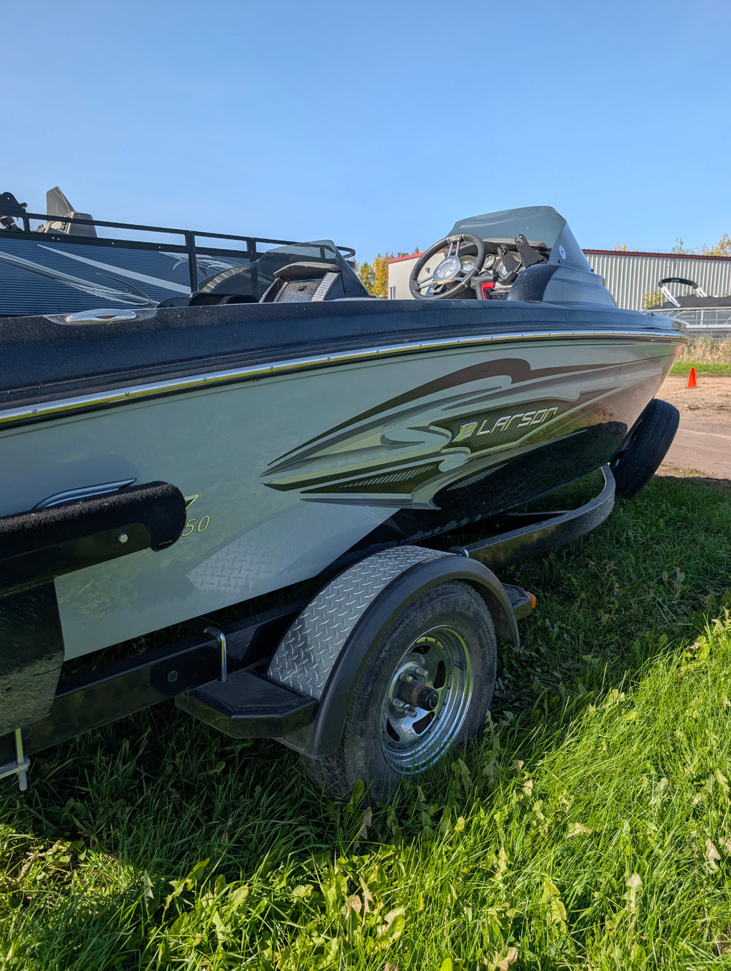 2015 Larson FX 1750 DC Dual Console Fishing Boat, Mercury 150 HP 4-Stroke, Humminbird Electronics, Trailer, $15,900
