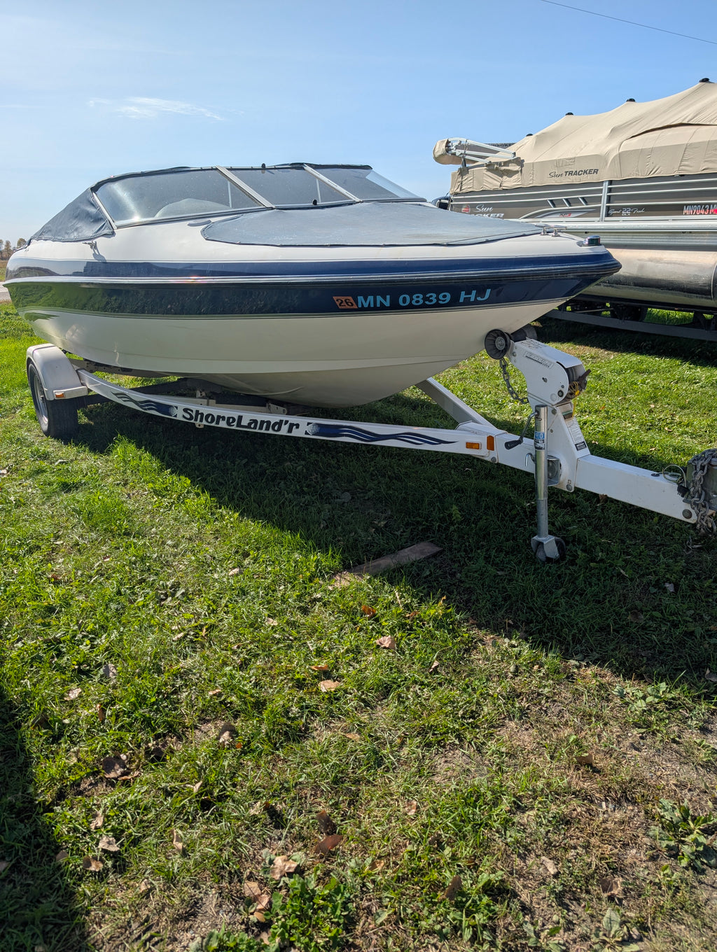 1999 Larson 206 SEi Runabout, 5.0L Volvo Penta I/O, ShoreLand'r Roller Trailer, $4,900
