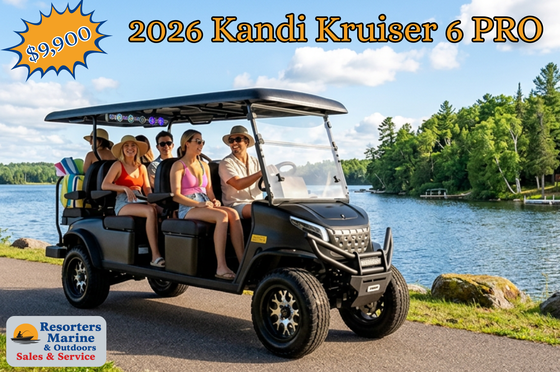 Kandi Kruiser 6 Pro Golf Cart - $9,900