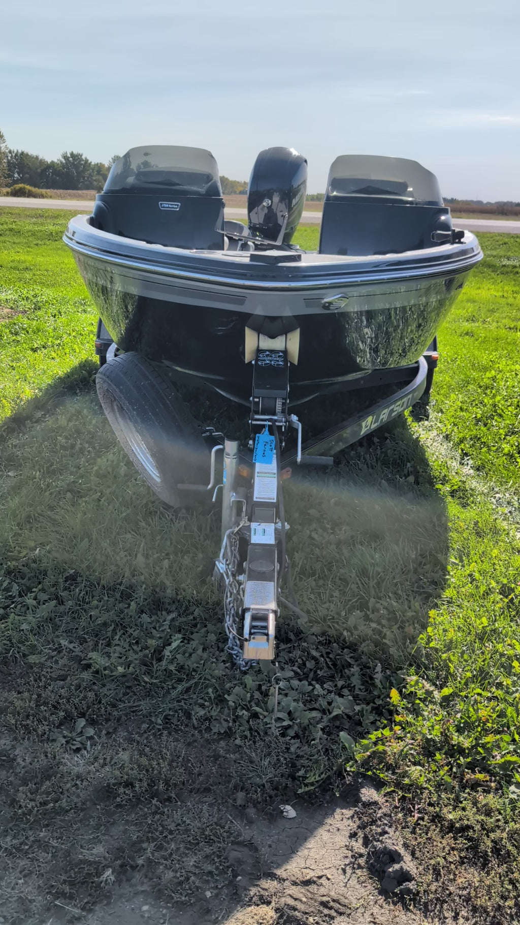 2015 Larson FX 1750 DC Dual Console Fishing Boat, Mercury 150 HP 4-Stroke, Humminbird Electronics, Trailer, $15,900